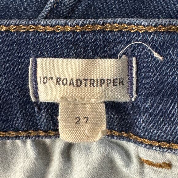 Madewell SZ 27 Skinny 10” Roadtripper Jeans Stretch Hi-Rise Zip-Fly Pockets Blue - Picture 10 of 10